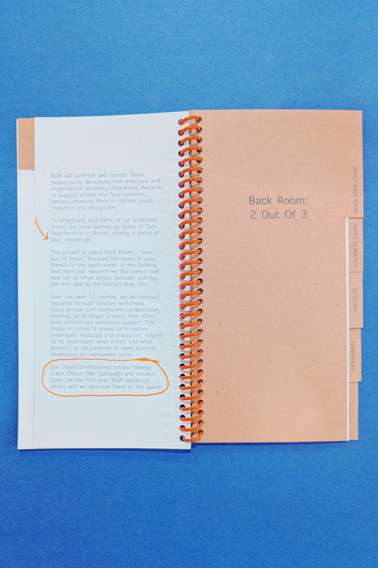 Back Room residency zine