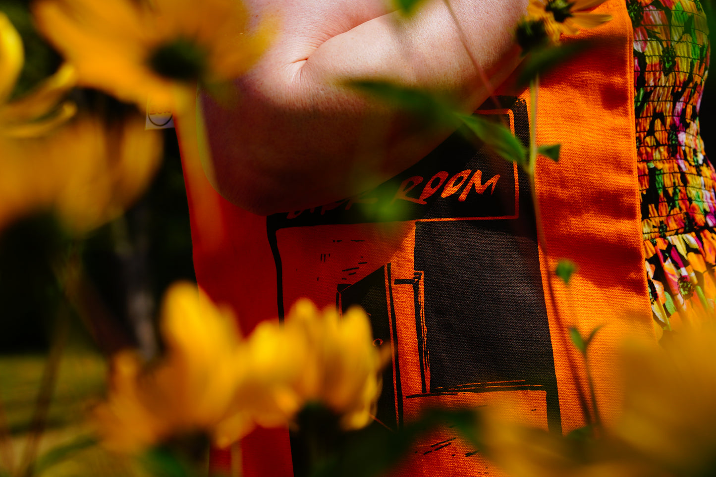 Back Room Orange Tote Bag